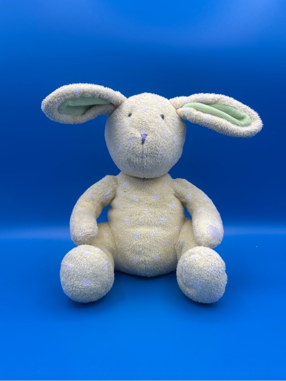 Vintage Russ Berrie Bumpkins Yellow Star Bunny Rabbit Plush Stuffed Animal Toy